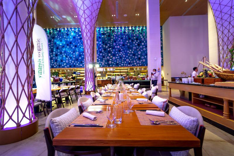 Cafe Rio spacious main dining hall with elegant decor